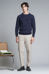 BRUCE ROUND NECK ENGLISH COAST IN BLEND WOOL