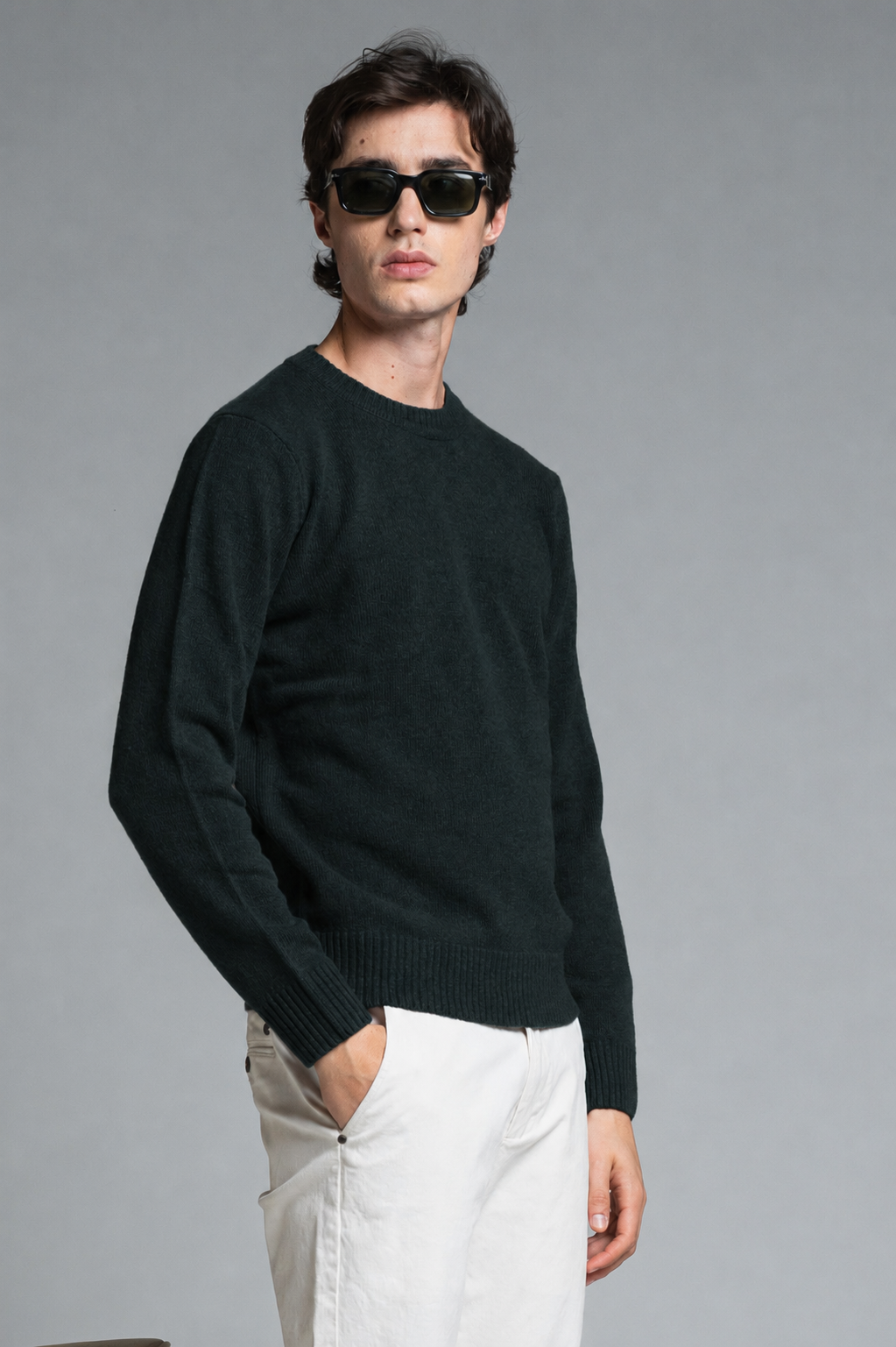 CHARLIE ROUND NECK IN LAMBSWOOL
