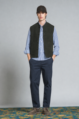 DEAN GILET IN BOILED WOOL