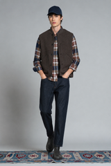 DEAN GILET IN BOILED WOOL