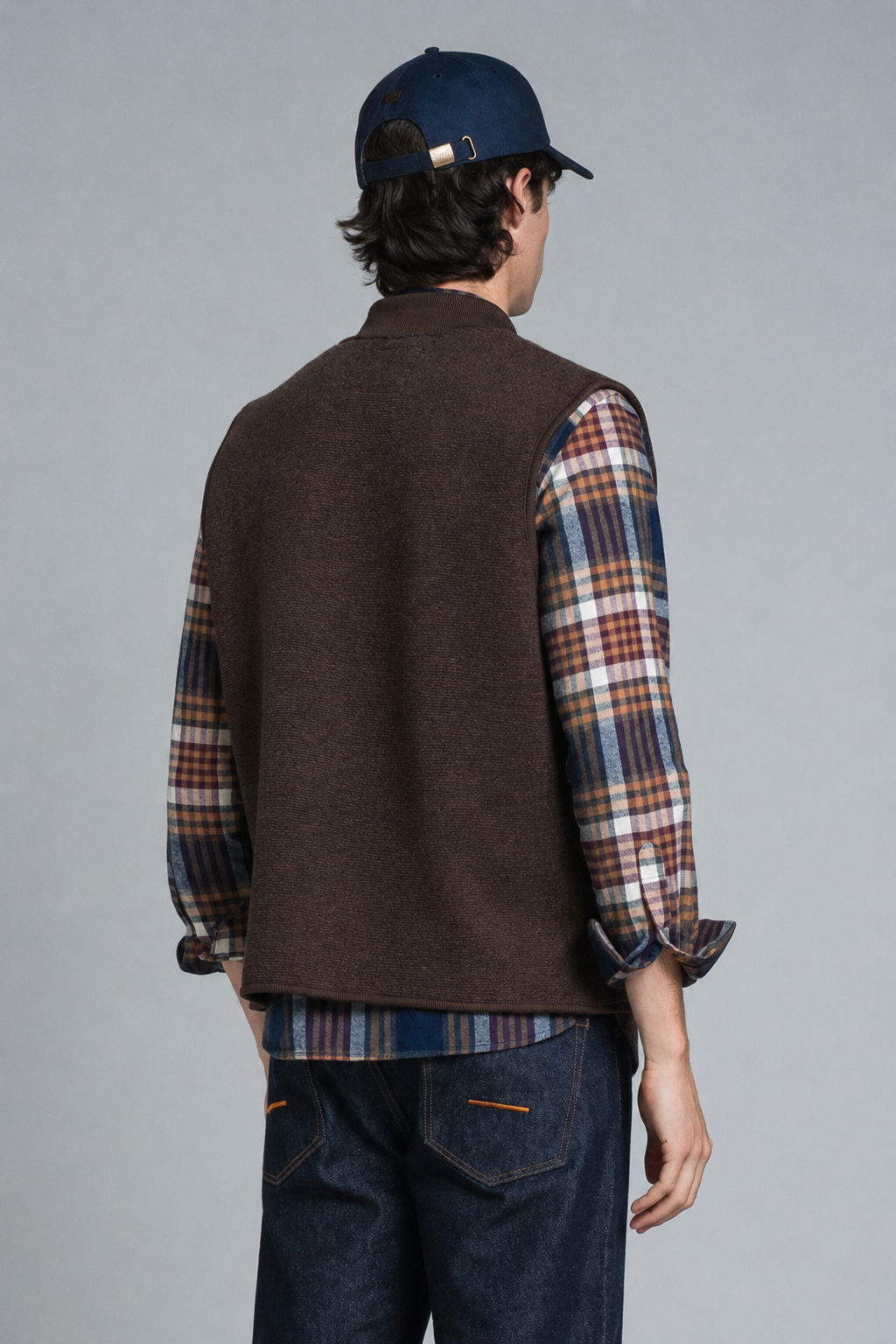 DEAN GILET IN BOILED WOOL