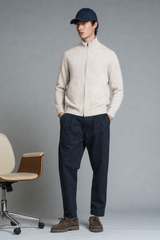 CONRAD CARDIGAN ZIP IN MOUINE'