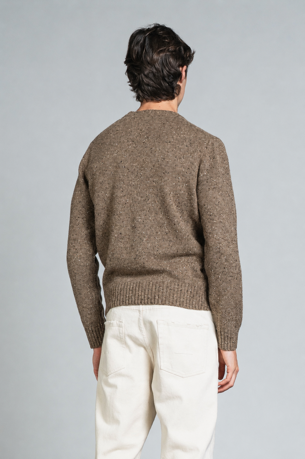 GEORGE ROUND NECK IN BLEND WOOL