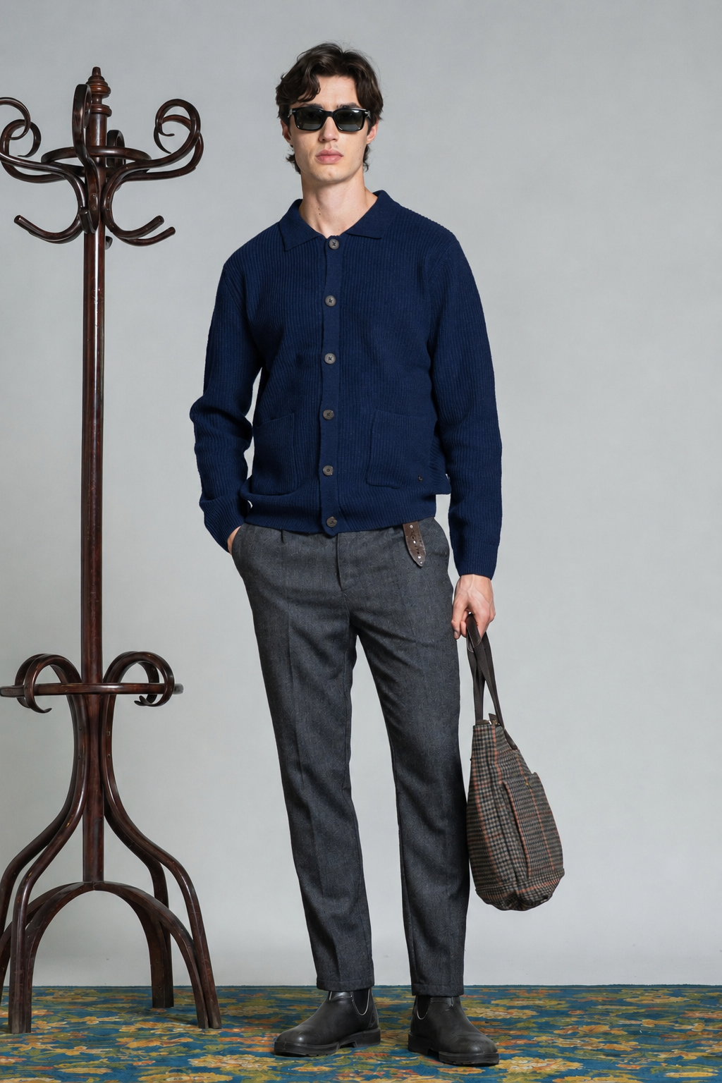 HUGO CARDIGAN SHIRT IN LAMBSWOOL