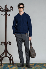 HUGO CARDIGAN SHIRT IN LAMBSWOOL