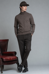 JERRY TURTLENECK IN 100% MERCERIZED