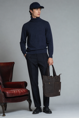 JERRY TURTLENECK IN 100% MERCERIZED