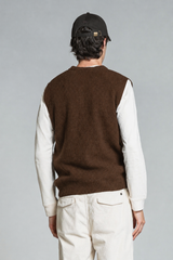 JUDE GILET V NECK IN LAMBSWOOL