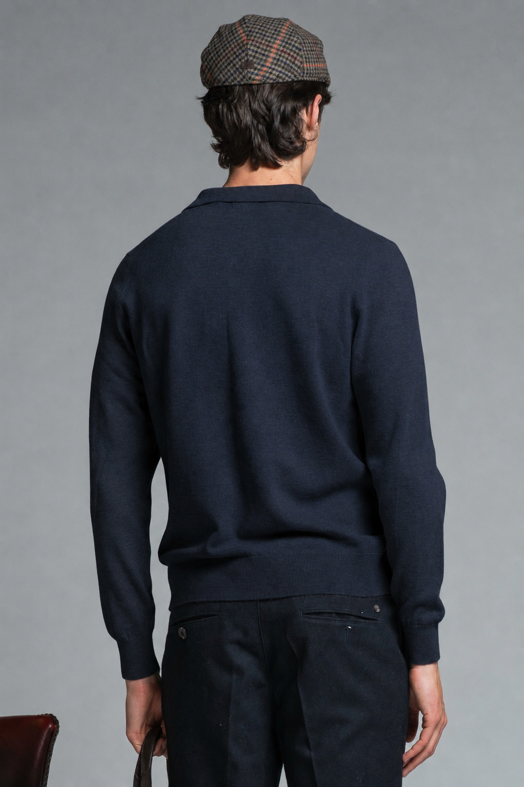 NEIL POLO SKIPPER IN WOOL MERCERIZED