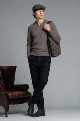 NEIL POLO SKIPPER IN WOOL MERCERIZED