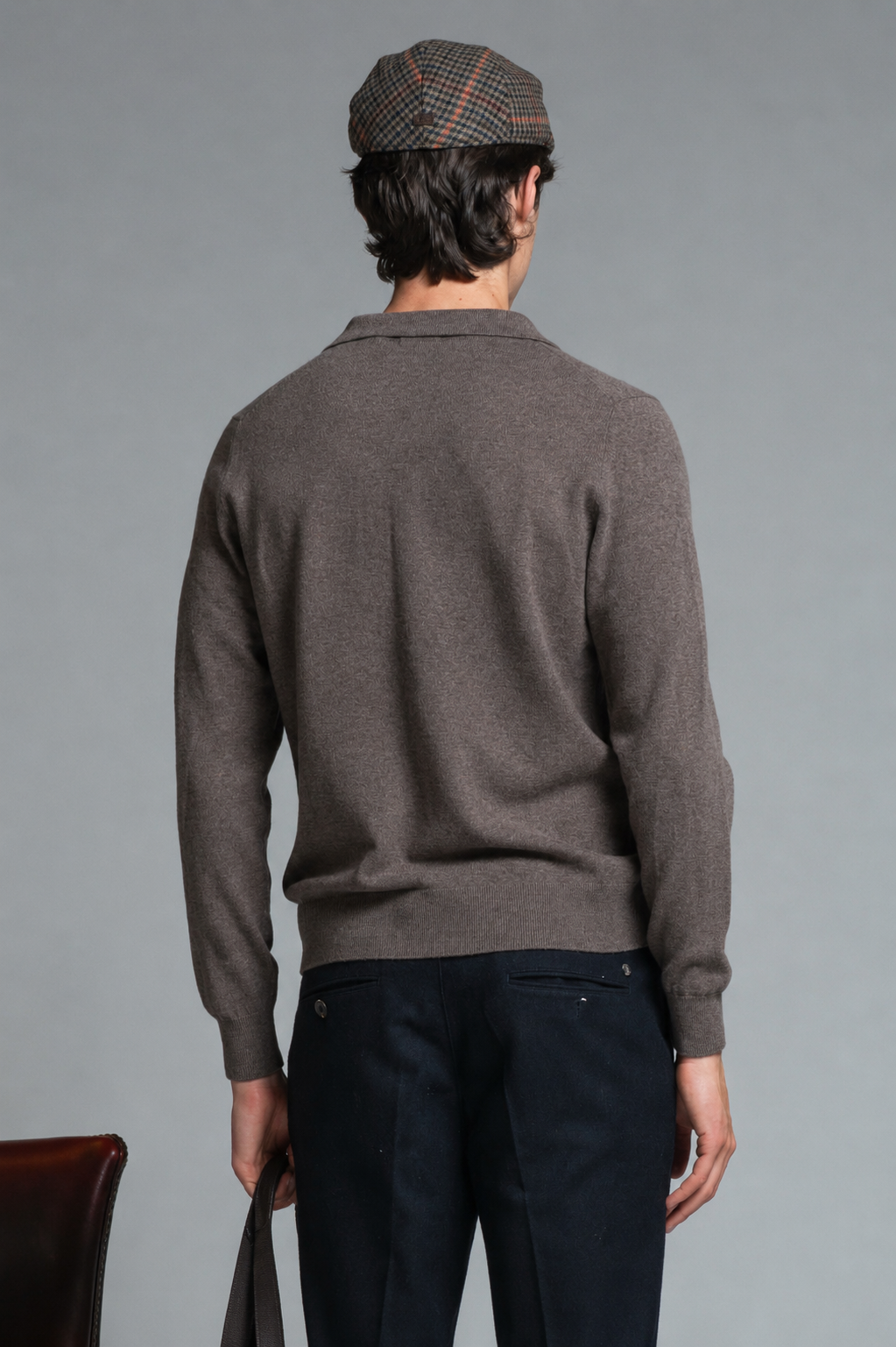NEIL POLO SKIPPER IN WOOL MERCERIZED