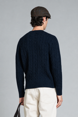 REED ROUND NECK  BRAID IN MOULINE'
