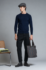 RORY ROUND NECK FLEECE IN LAMBSWOOL