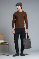 RORY ROUND NECK FLEECE IN LAMBSWOOL