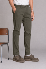 BRAYN CHINO LONG IN TWILL STRECH