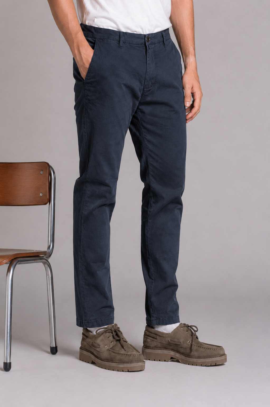 BRAYN CHINO LONG IN TWILL STRECH