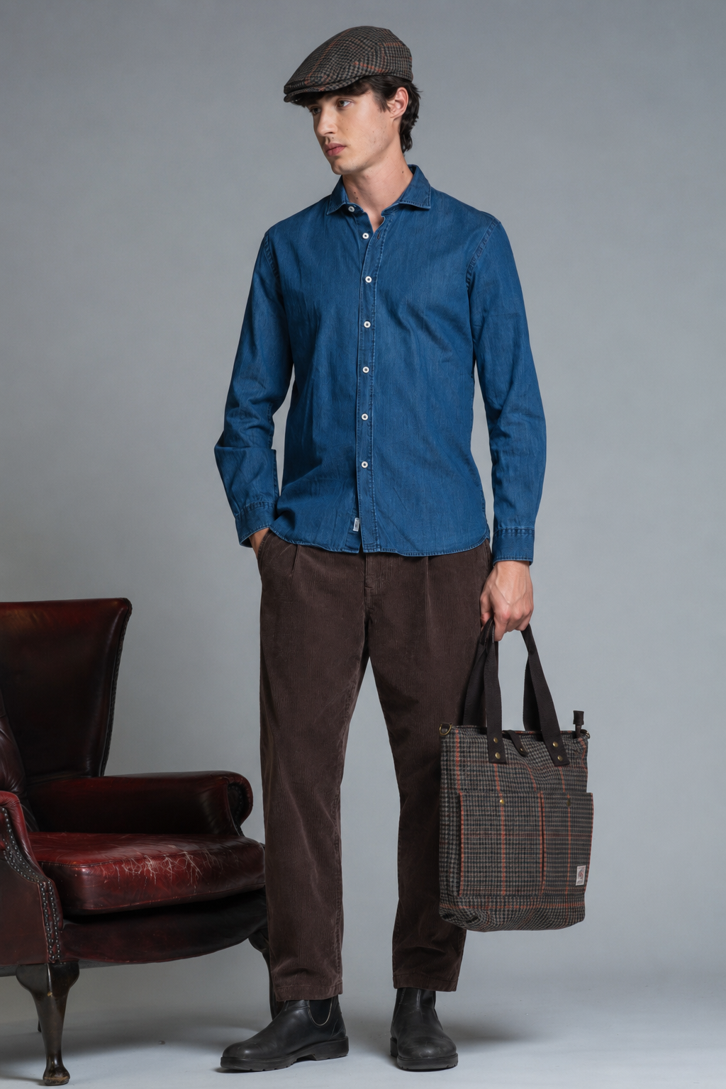 MIHARA CHINO LONG IN CORDUROY