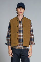 DEAN GILET IN BOILED WOOL
