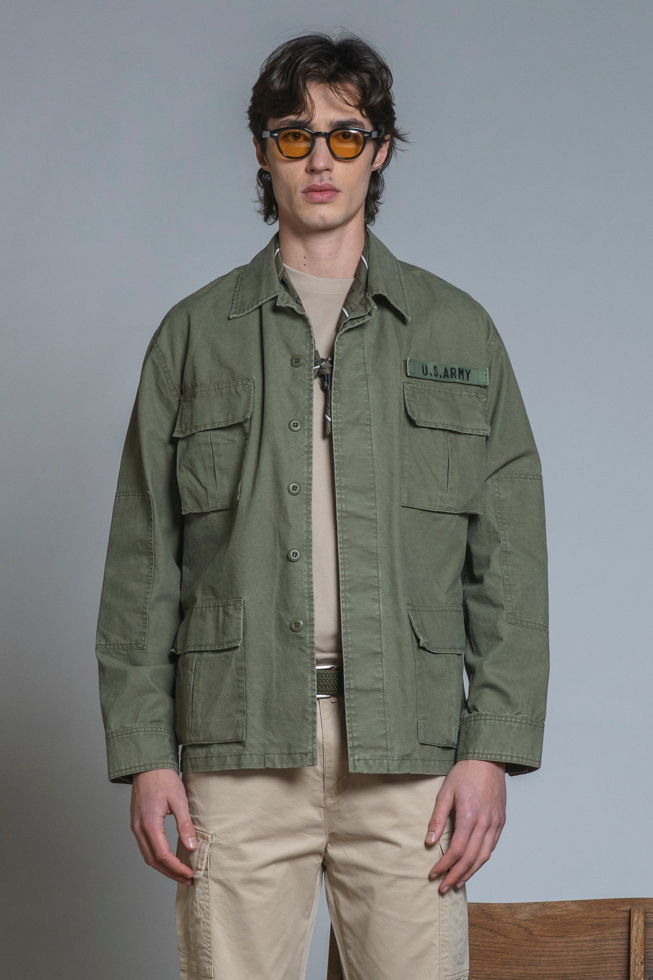 DENNIS SAHARIANA JKT COTTON SLUB STONE WASH