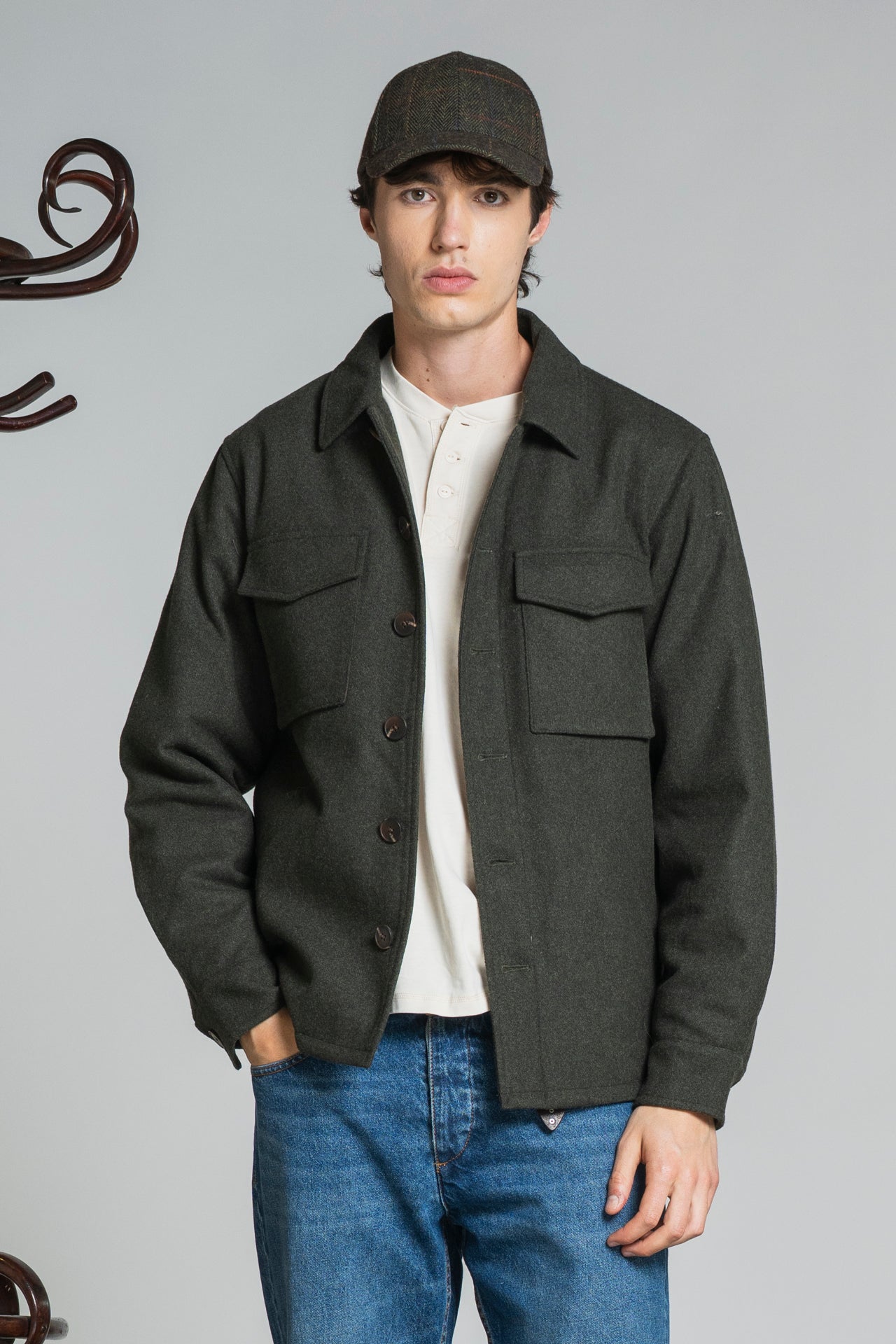 DEREK JACKET IN BOILED WOOL