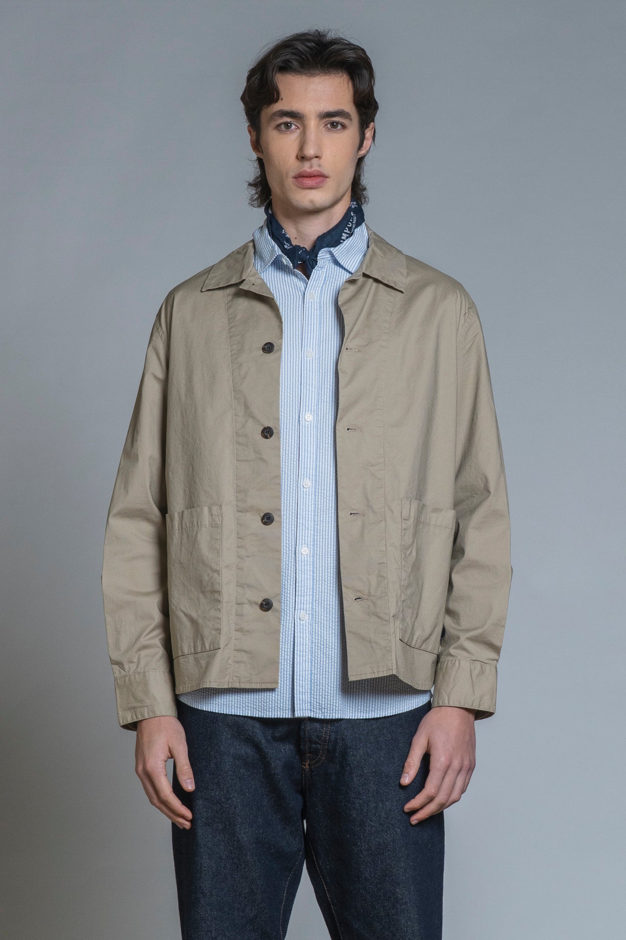 DEVON OVERSHIRT JACKET POPELINE CANVAS