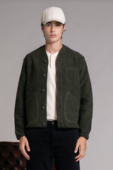 DOVER CARDIGAN IN BOILED WOOL