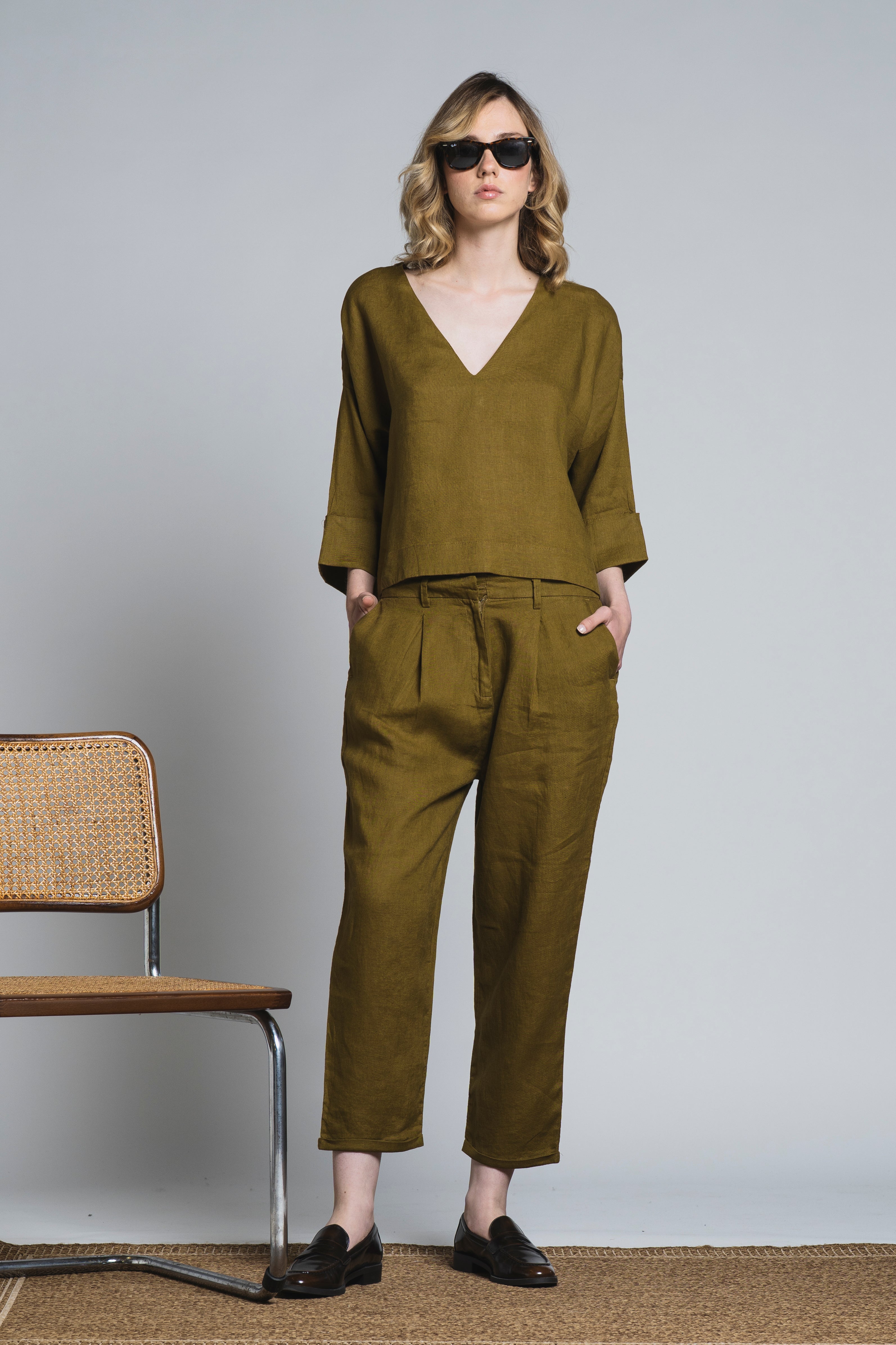SOPHIA BLUSA IN LINEN
