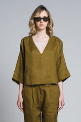 SOPHIA BLUSA IN LINEN