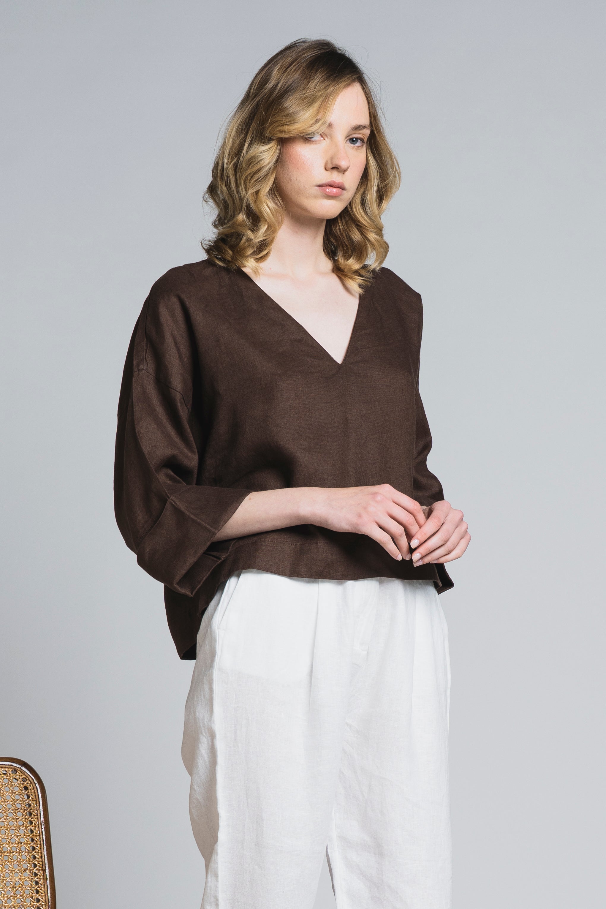 SOPHIA BLUSA IN LINEN