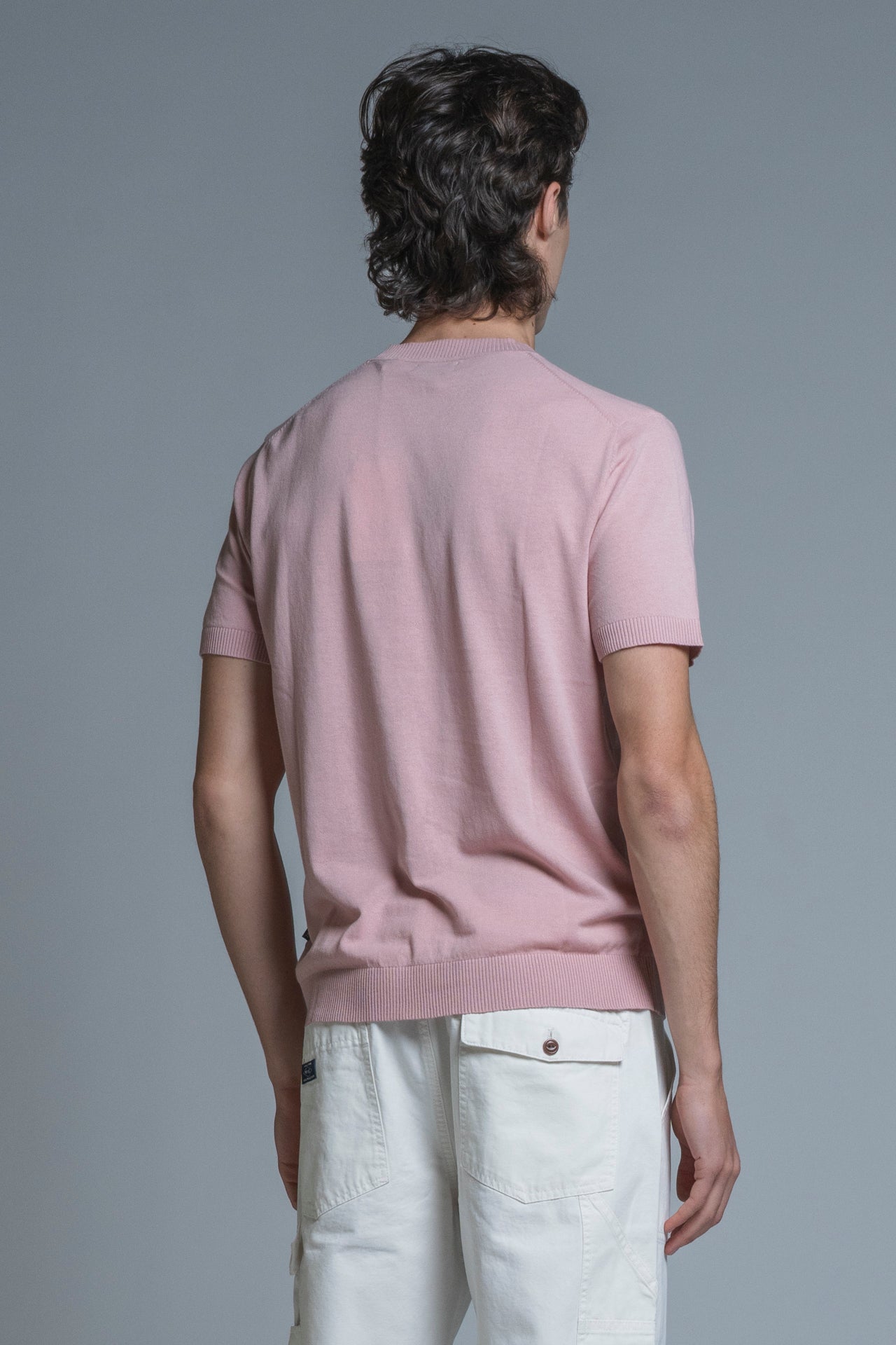 SAMUEL SWEATER ROUND NECK IN COTTON CREPE
