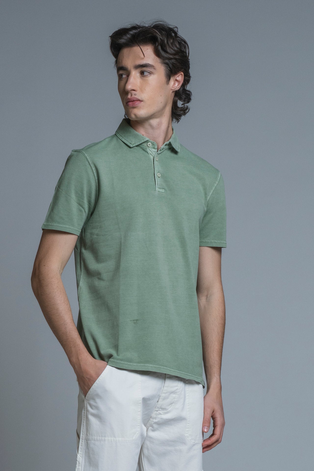 PETER POLO 3 BUTTON IN PIQUET