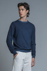 BUCK SWEATER IN COTTON COLD DYED