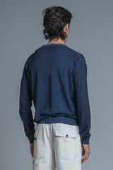 BUCK SWEATER IN COTTON COLD DYED