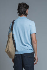 JOYCE SWEATER POLO IN COTTON CREPE