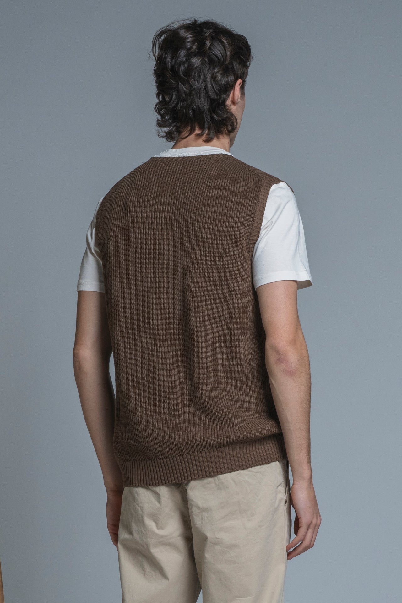 KEEGAN GILET IN COTTON