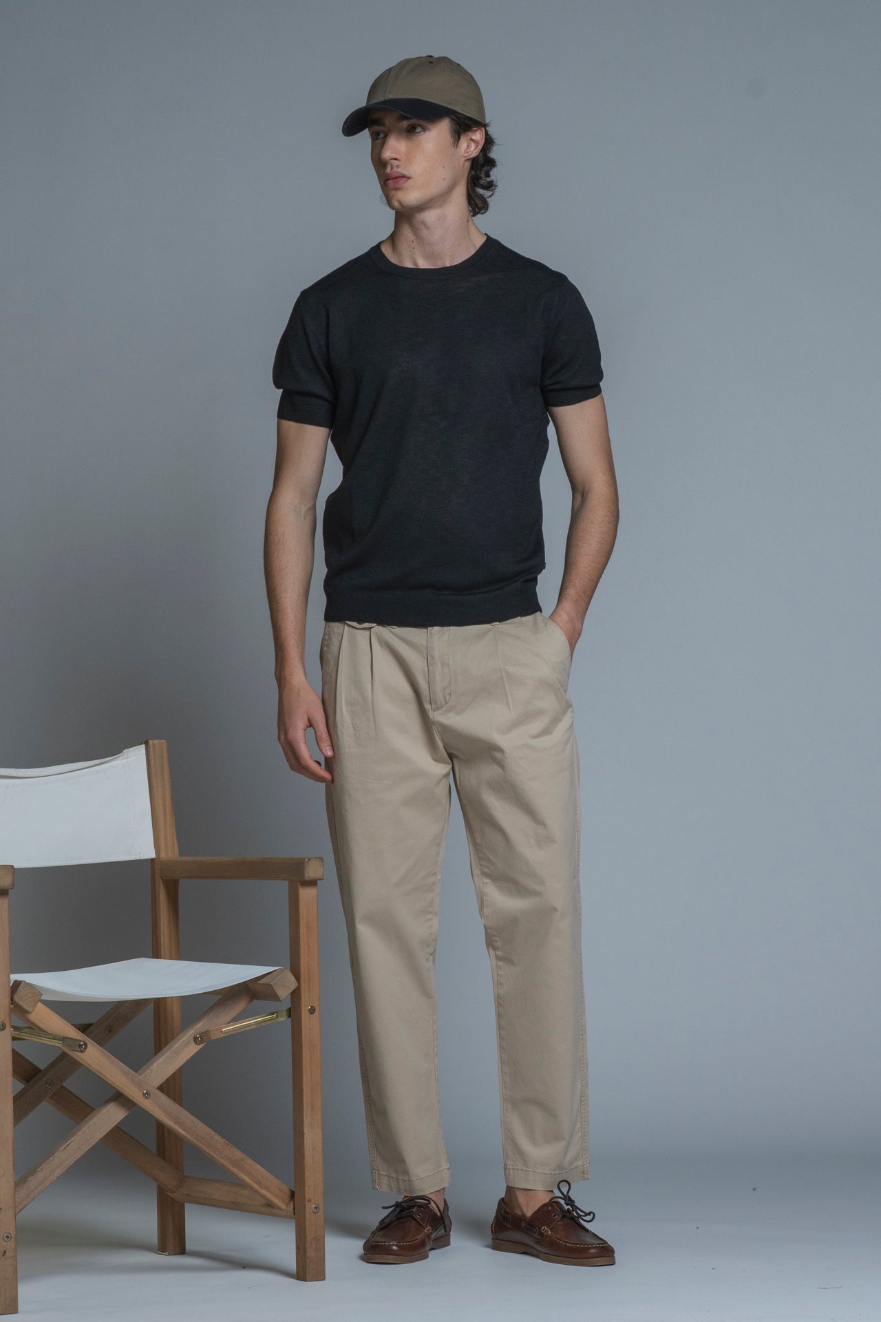 SAMUEL SWEATER ROUND NECK IN MIXED LINEN