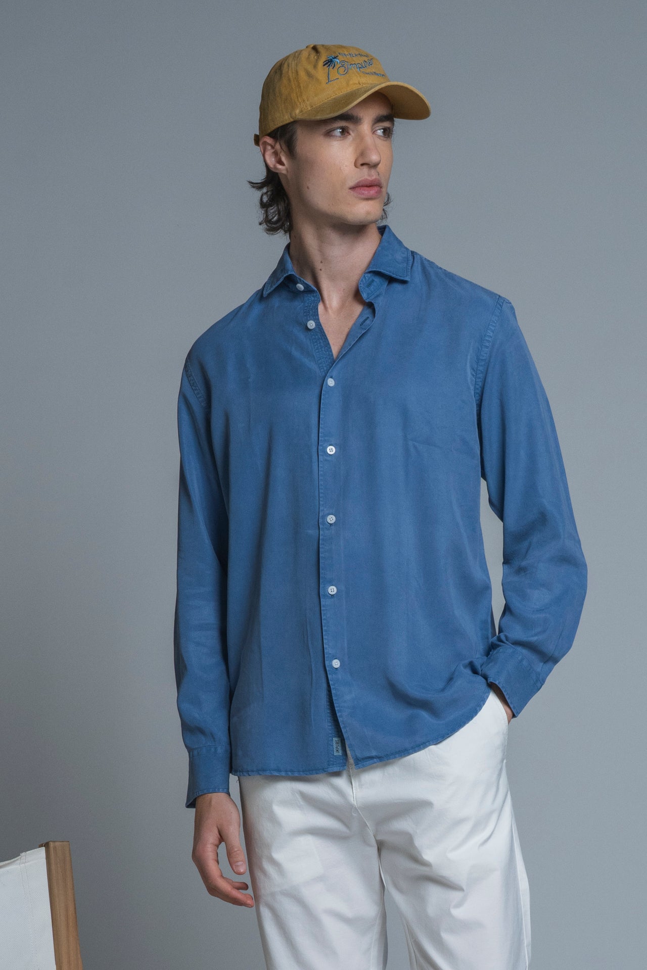 NIGEL FRENCH COLLAR IN TESSUTO LYOCELL