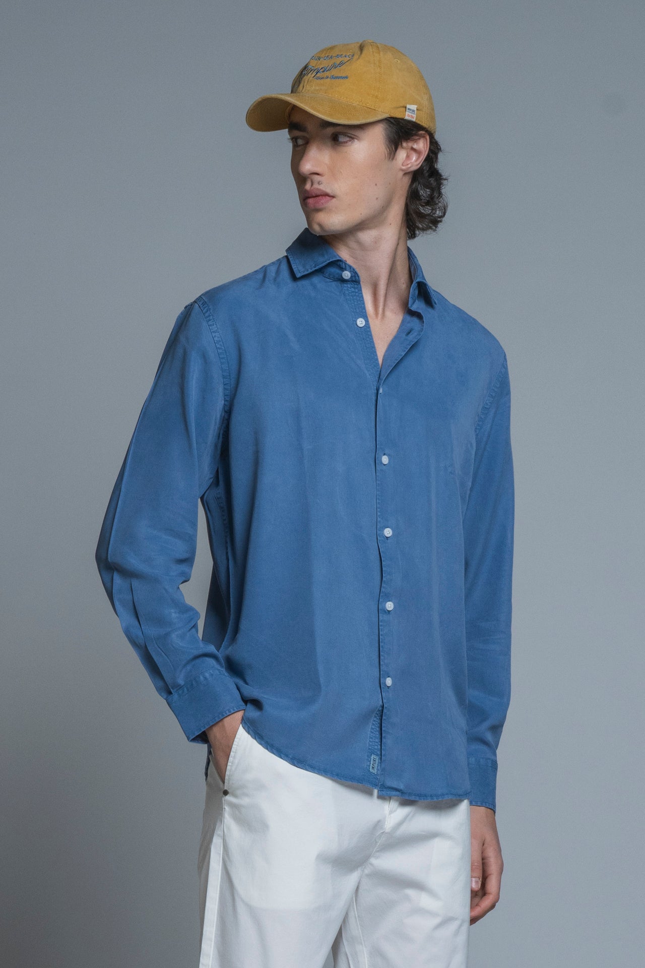 NIGEL FRENCH COLLAR IN TESSUTO LYOCELL