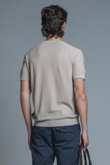 JARED SWEATER ROUND NECK COTTON RICE