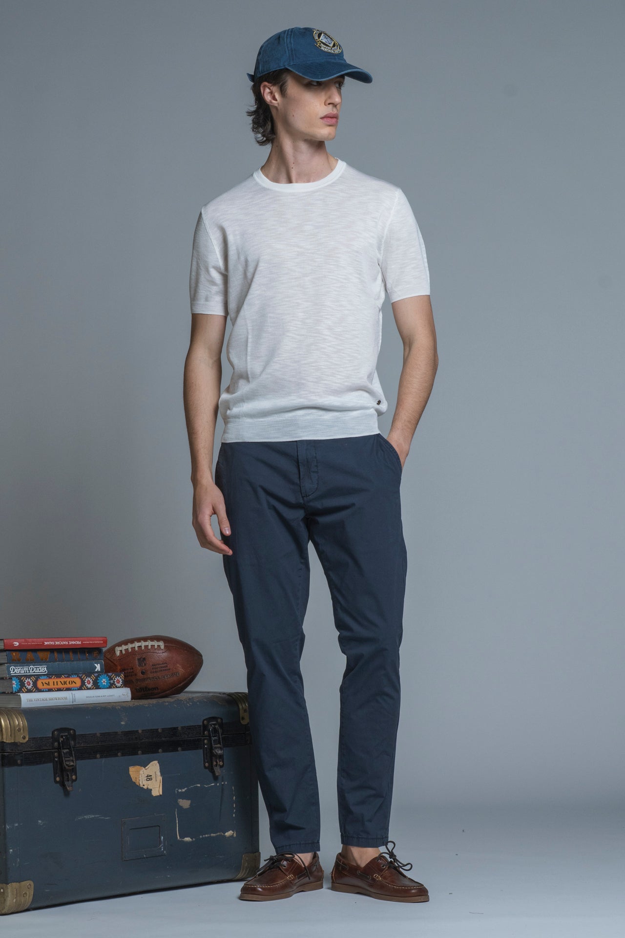 SAMUEL SWEATER ROUND NECK IN MIXED LINEN