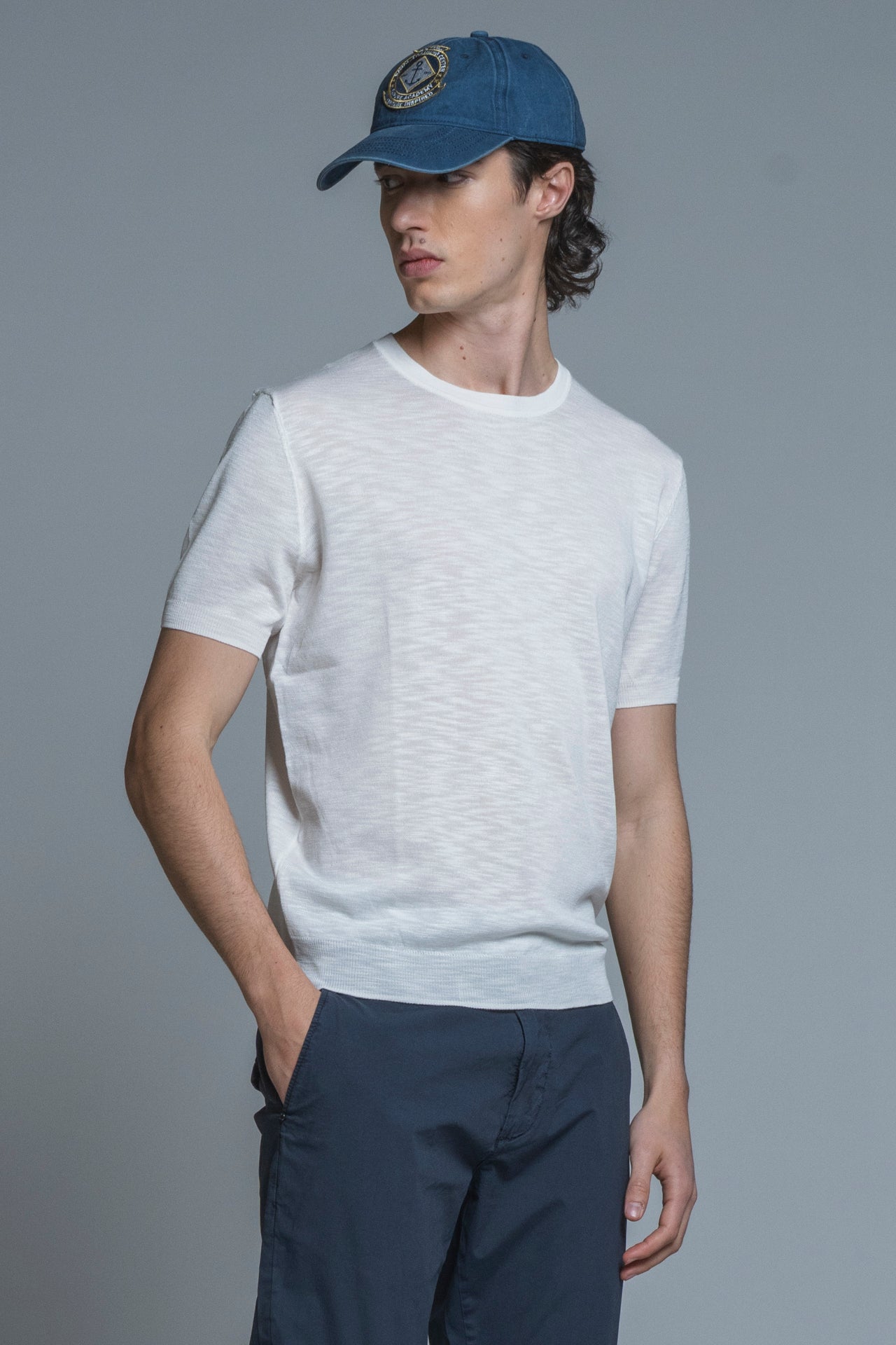 SAMUEL SWEATER ROUND NECK IN MIXED LINEN