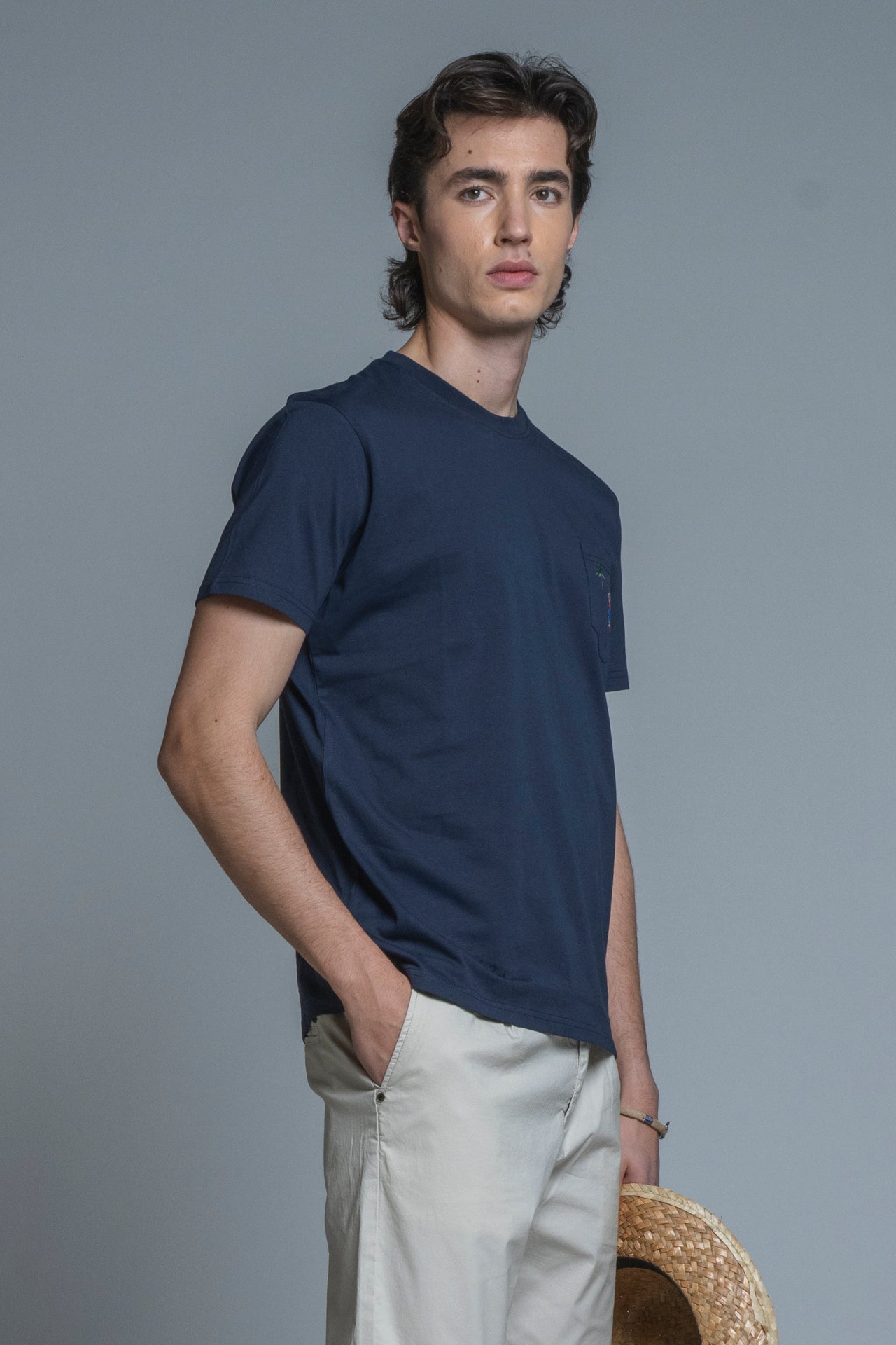ALOHA T.SHIRT WITH EMBROIDERY