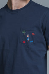 ALOHA T.SHIRT WITH EMBROIDERY