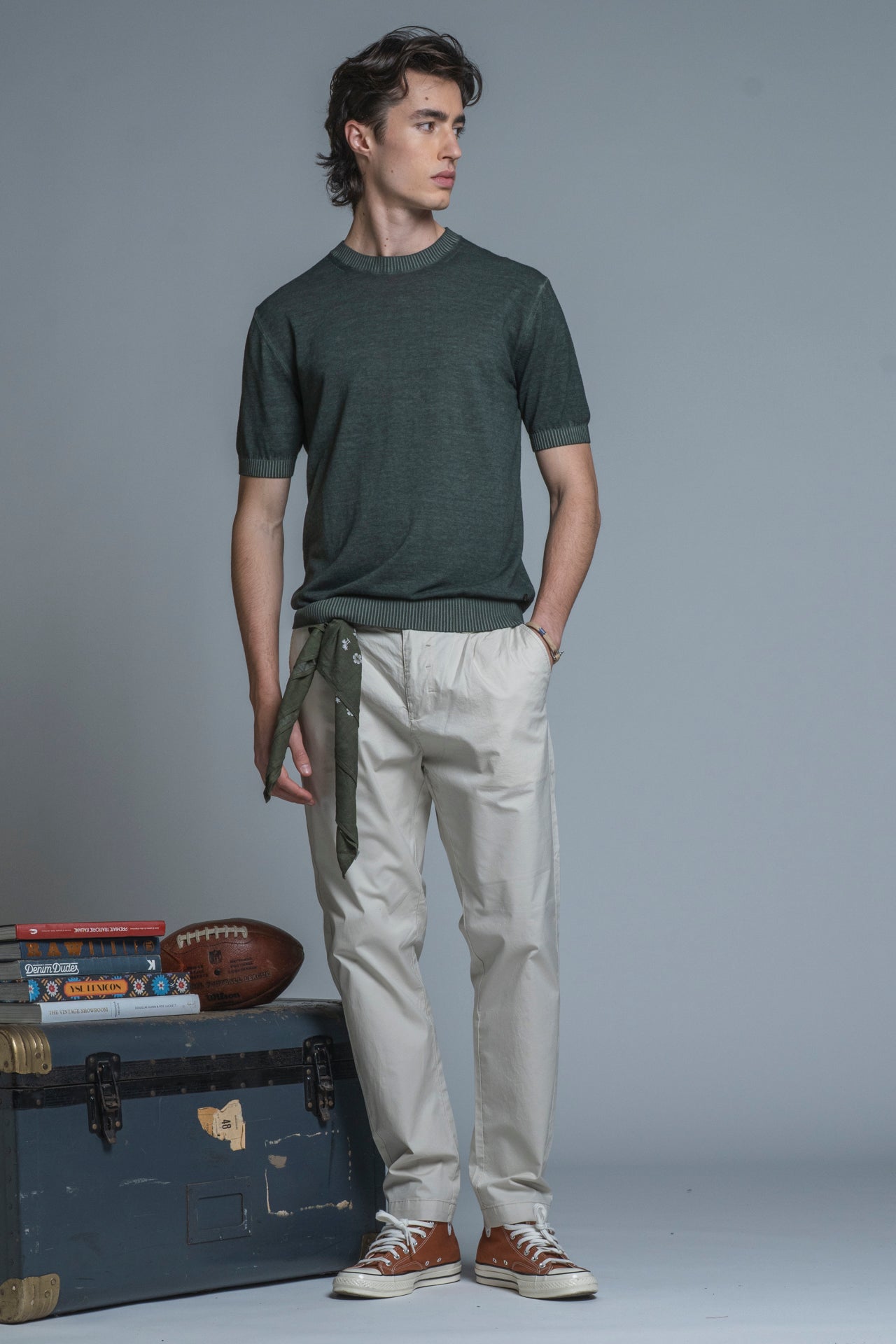 MERCER SWEATER IN COTTON COLD DYED