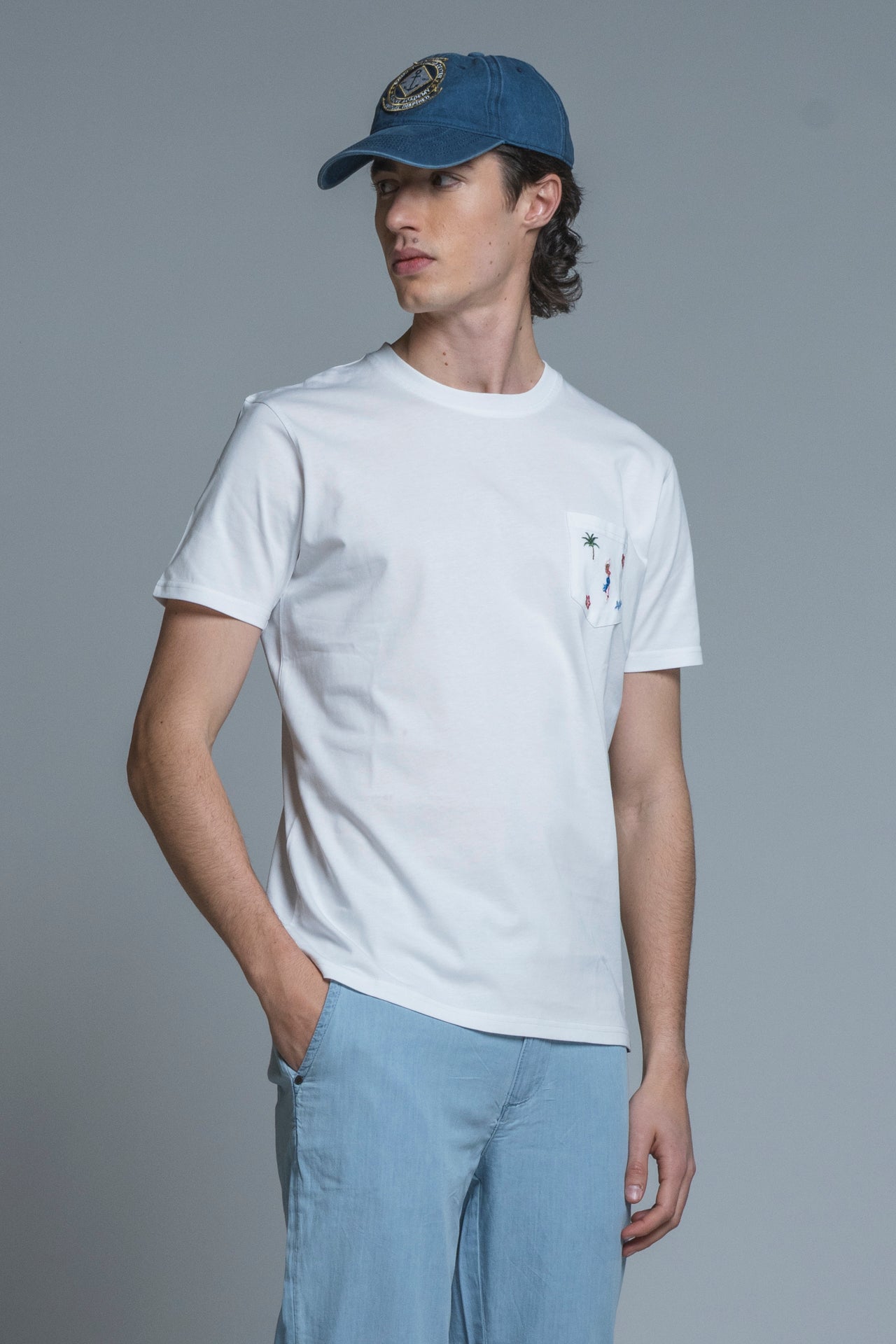 ALOHA T.SHIRT WITH EMBROIDERY