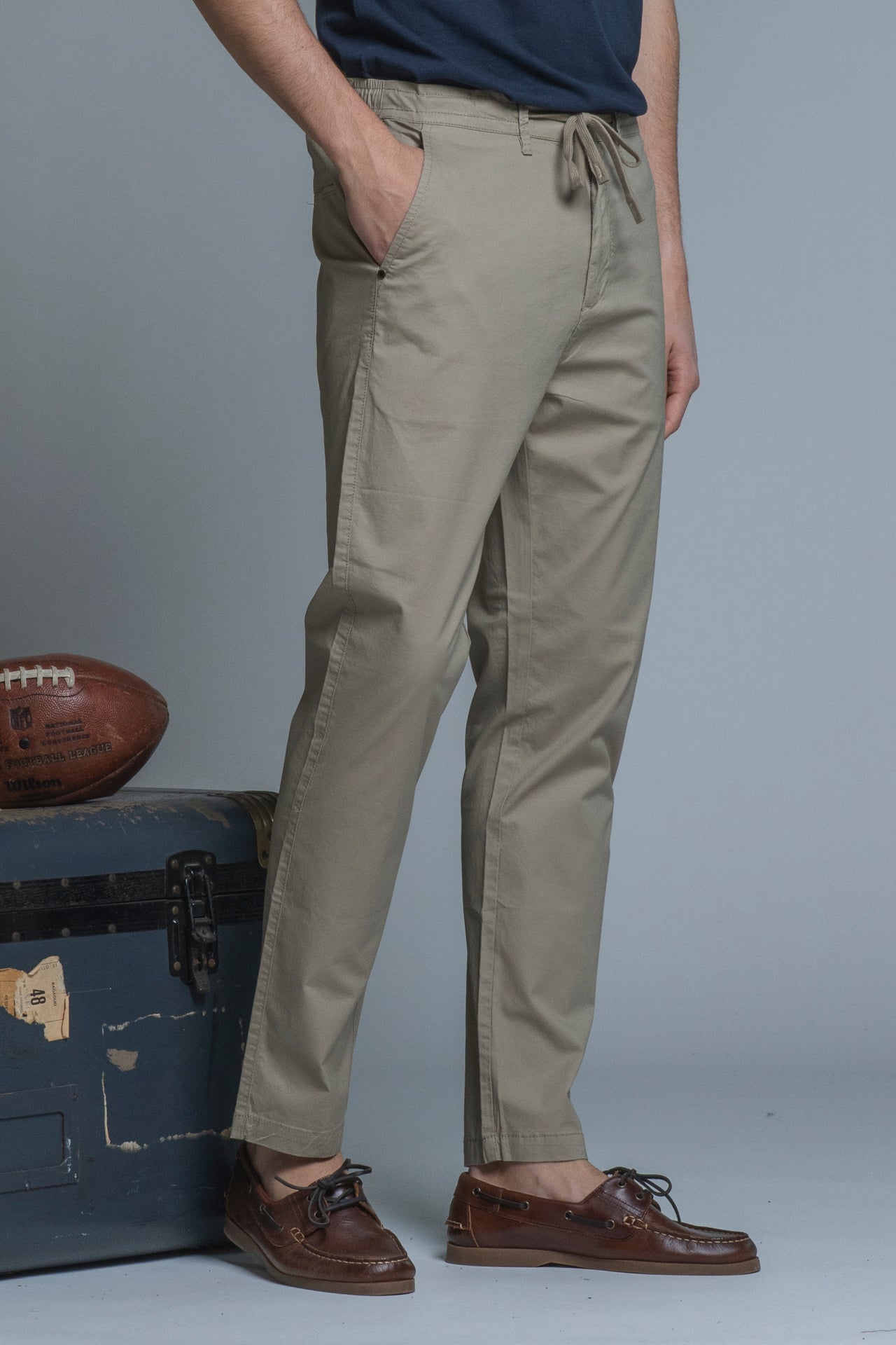 AXEL CHINO LONG SLIM FIT POPELINE CANVAS