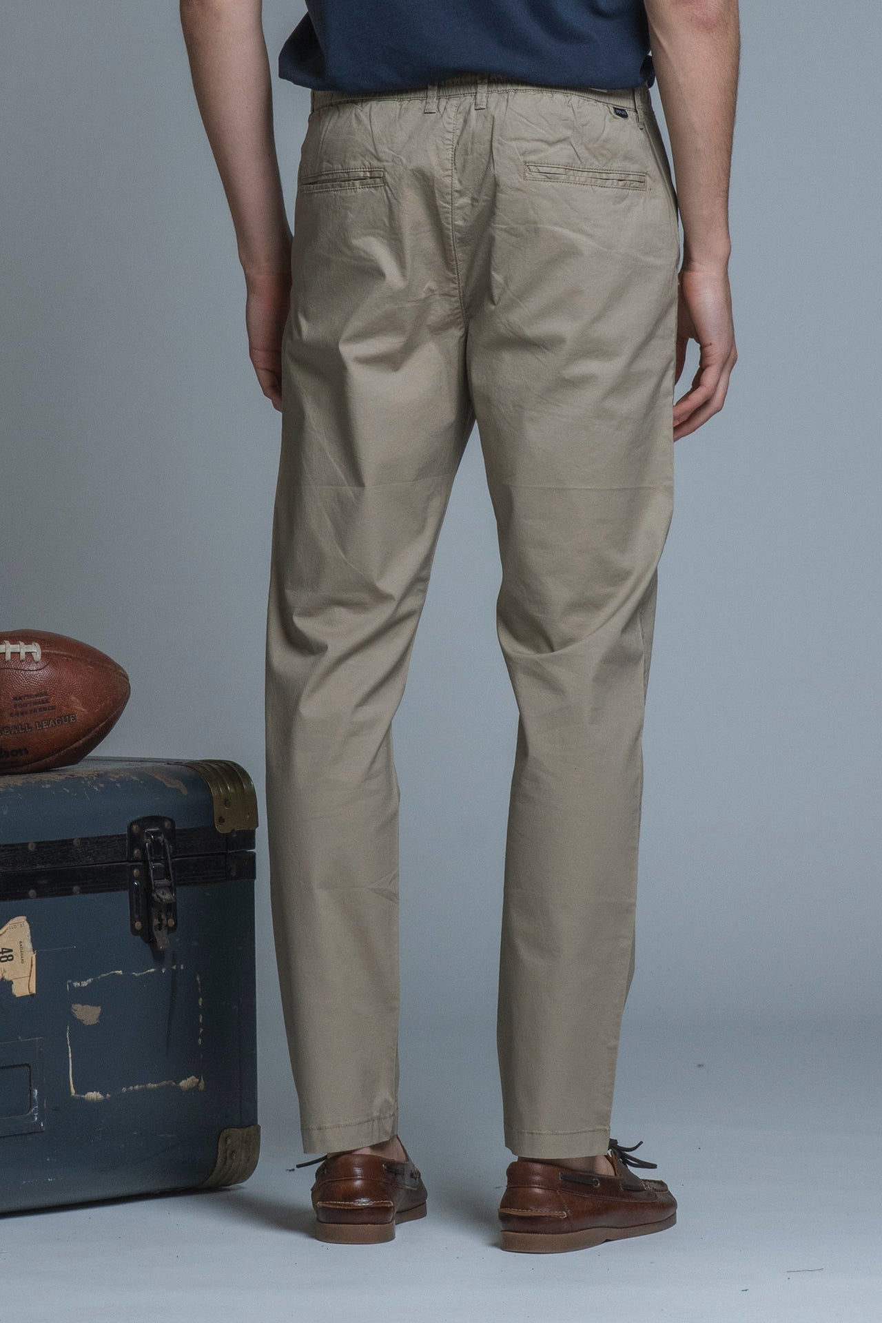 AXEL CHINO LONG SLIM FIT POPELINE CANVAS