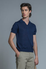 CLARK SWEATER POLO SKIPPER IN MIXED LINEN