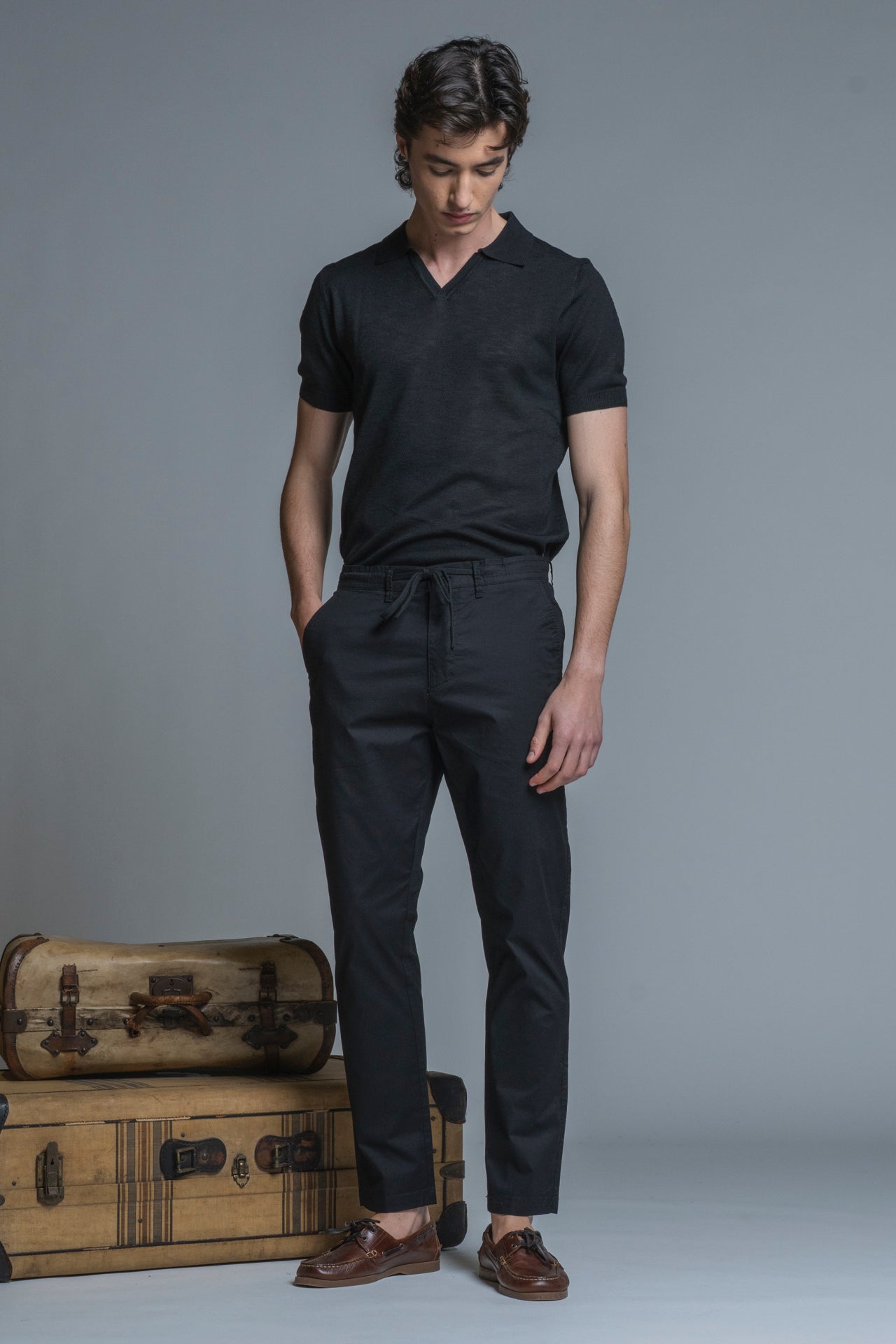 AXEL CHINO LONG SLIM FIT POPELINE CANVAS