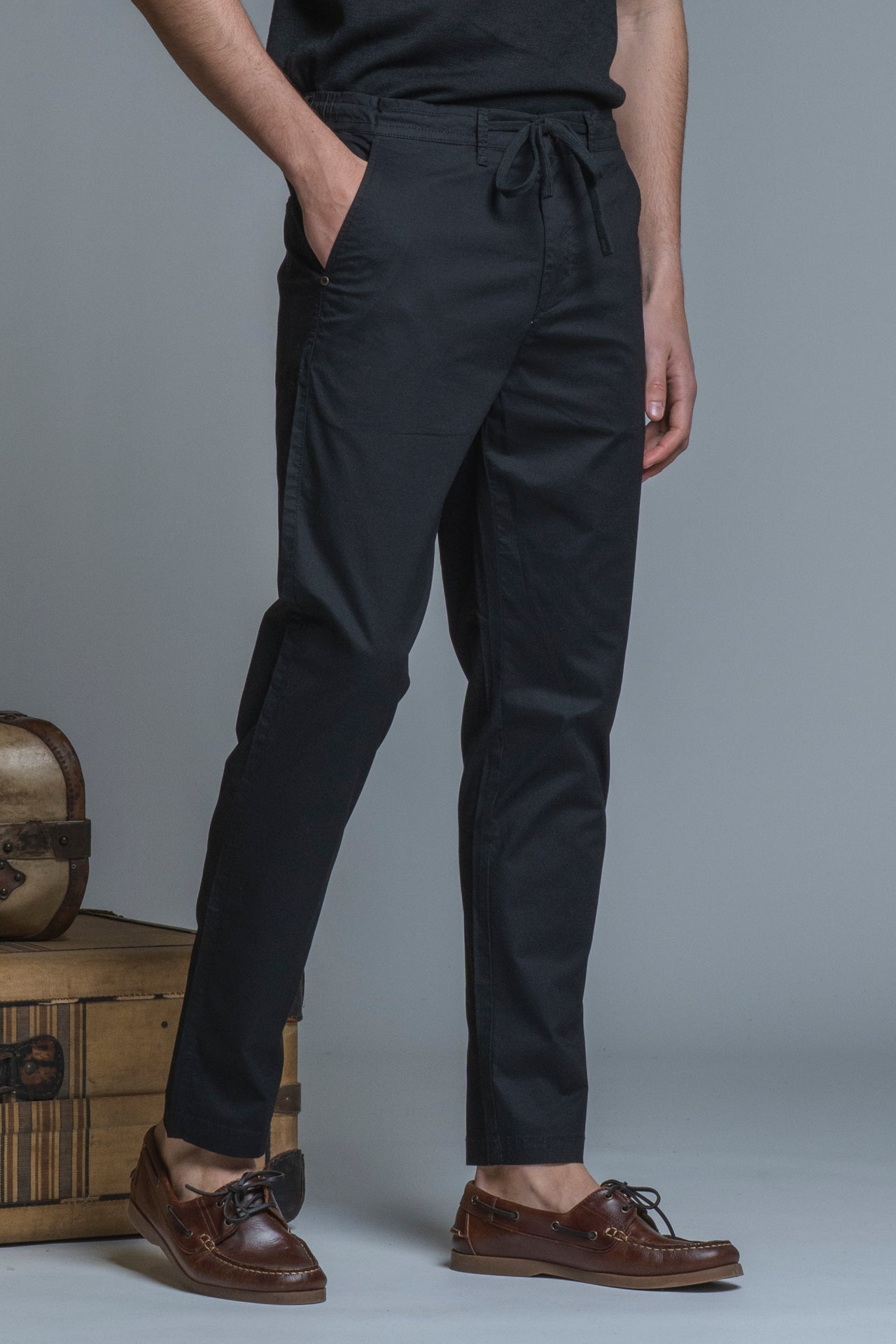 AXEL CHINO LONG SLIM FIT POPELINE CANVAS